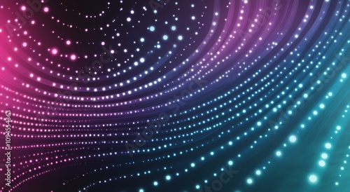 Colorful swirling patterns with bright dots in the background create a vibran...
