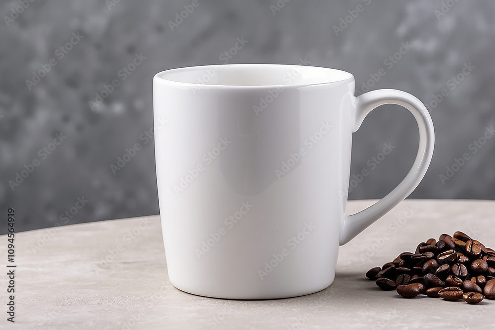 Fototapeta premium Empty white mug
