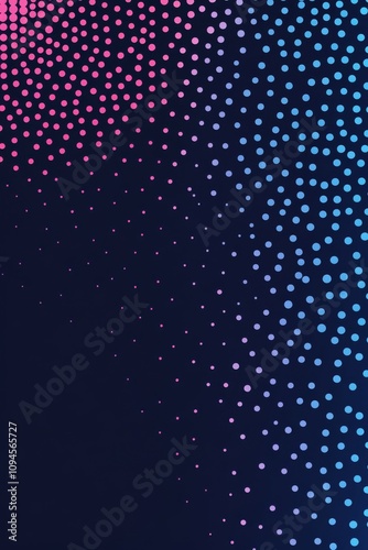 Colorful abstract gradient with dots creates a dynamic visual effect in a dig...
