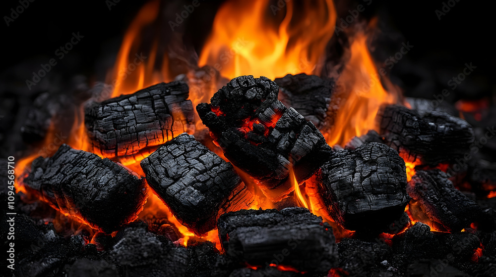 Burning Embers Realistic Image Burning Embers Realistic Image