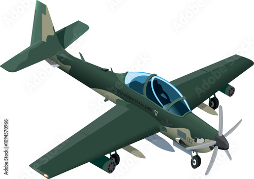 Turbo propeller Super Tucano A-29 - a light attack and advanced trainer aircraft