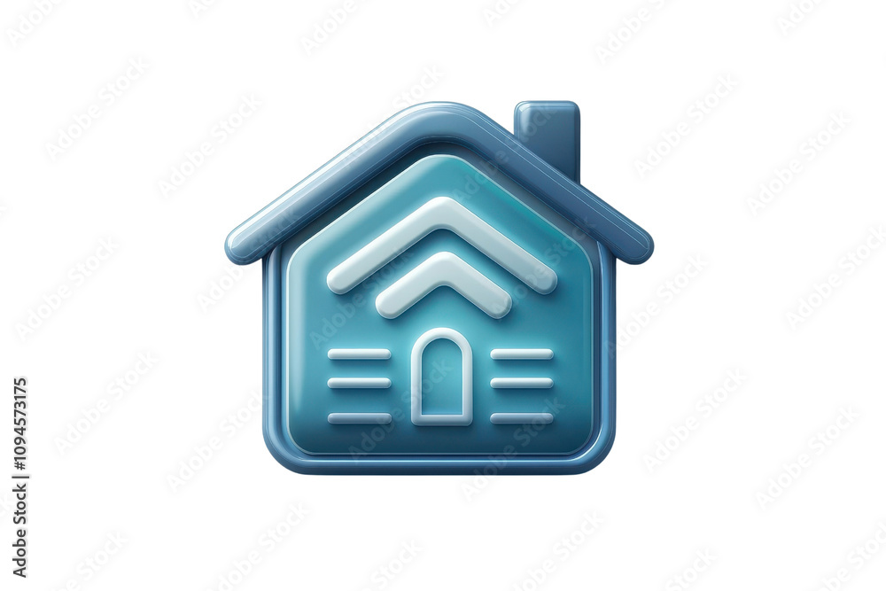 A stylized blue house icon featuring a pitched roof and chimney, symbolizing home and comfort. A stylized blue house icon featuring a pitched roof and chimney, symbolizing home and comfort.