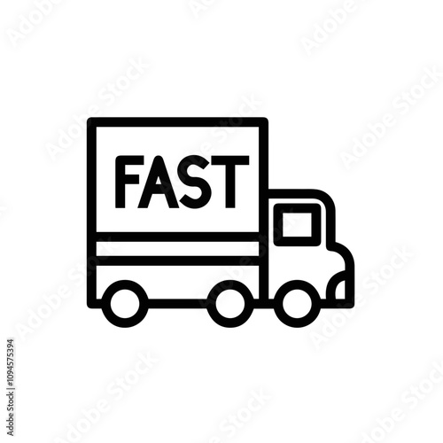 Truck icon symbol vector image illustration 