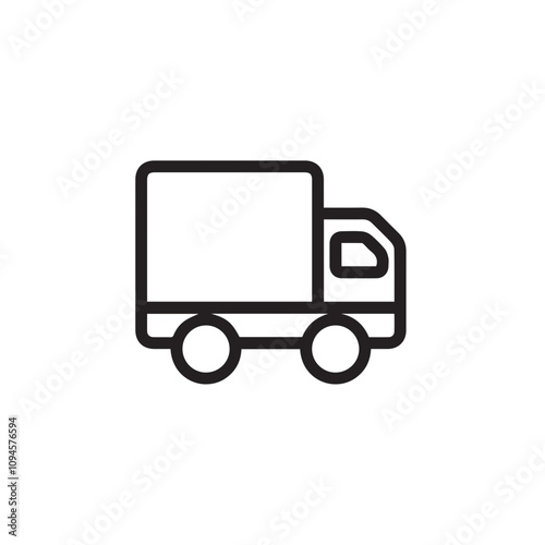 Truck icon symbol vector image illustration