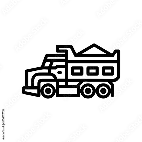 Truck icon symbol vector image illustration
