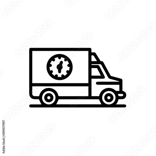 Truck icon symbol vector image illustration
