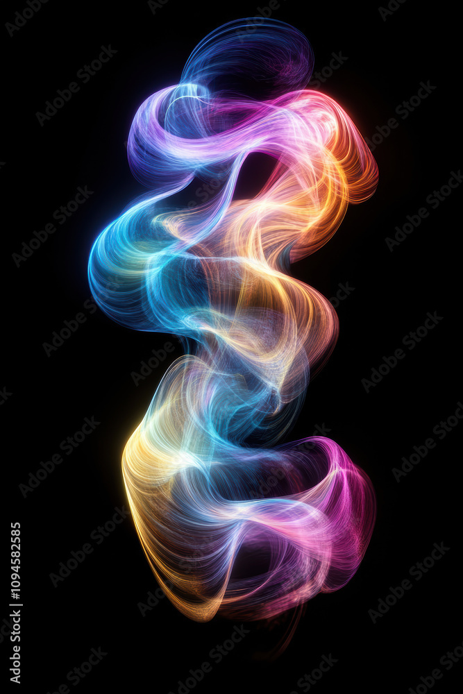 Softly Lit Curves on Dark Background Softly Lit Curves on Dark Background