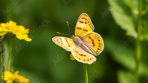 Postillon (Colias croceus) auf Luzerne photo