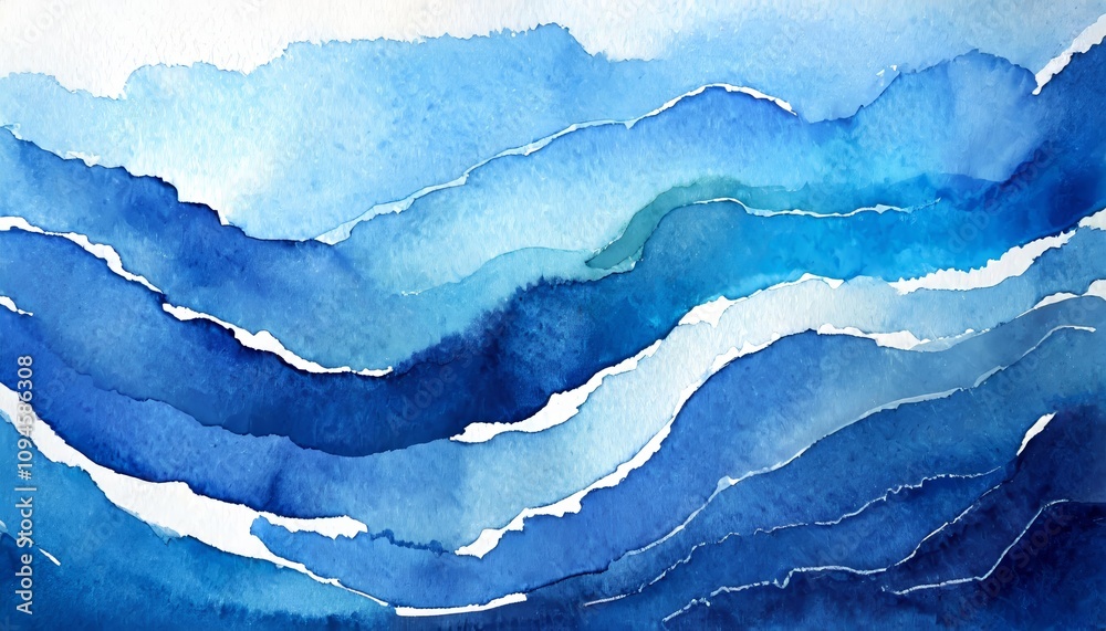 Abstract Wave Watercolor Background in Shades of Blue with Gentle Flowing Strokes and Subtle Gradients, Perfect for Art, Design, and Minimalist Projects Needing a Calm, Oceanic Aesthetic Abstract Wave Watercolor Background in Shades of Blue with Gentle Flowing Strokes and Subtle Gradients, Perfect for Art, Design, and Minimalist Projects Needing a Calm, Oceanic Aesthetic