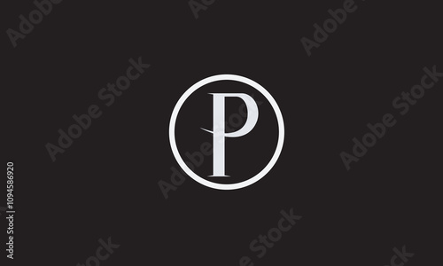 P, PP, P Abstract Letters Logo Monogram