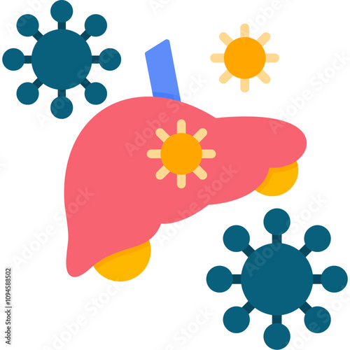 Hepatitis Transmission Icon