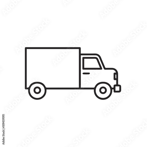 Truck icon symbol vector illustration 