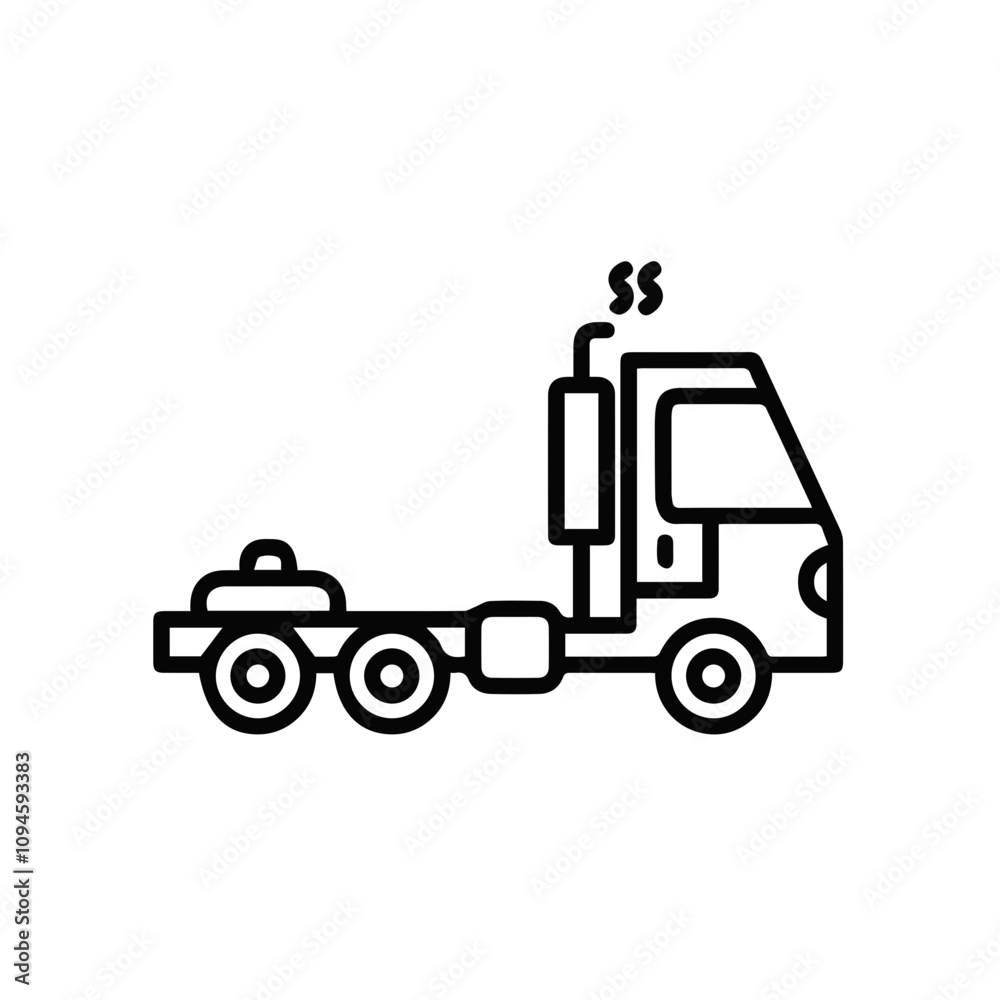 Naklejka premium Truck icon symbol vector illustration 