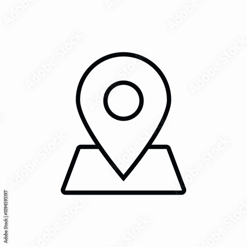 location position direction mark icon vector sign