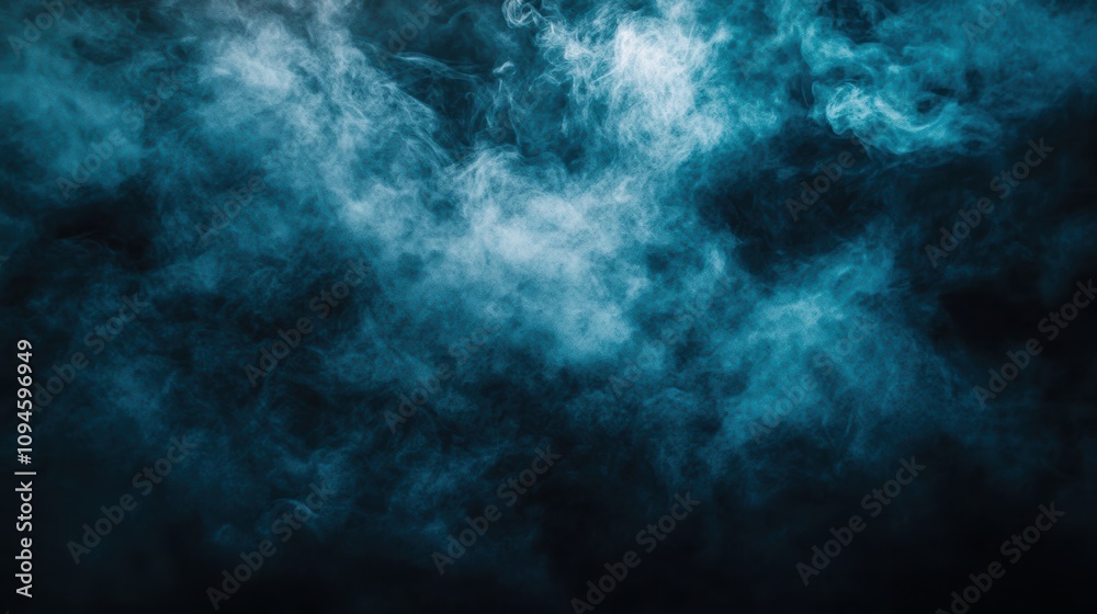 Fototapeta premium Abstract black smoke on black background minimalist design