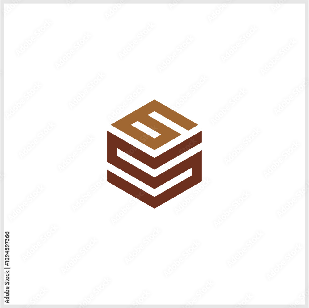 number 6 and letter s polygon logo number 6 and letter s polygon logo