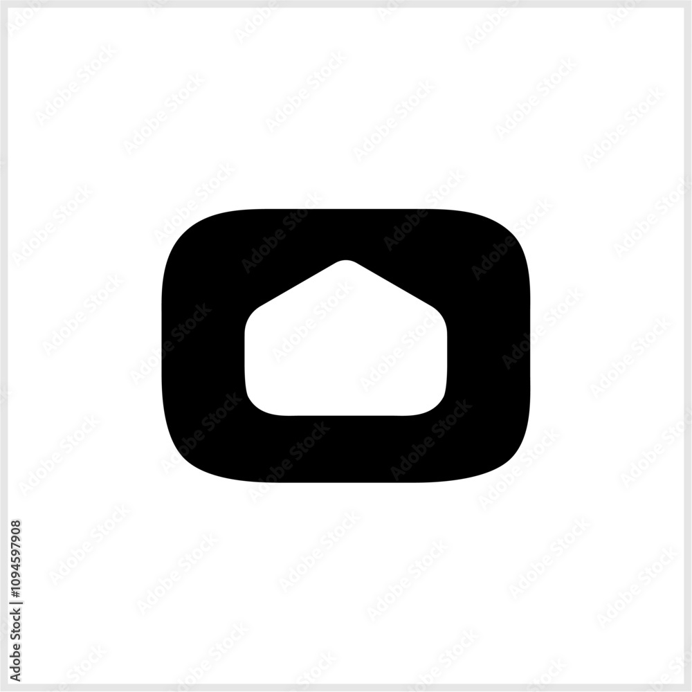 house logo inside letter o wordmark house logo inside letter o wordmark