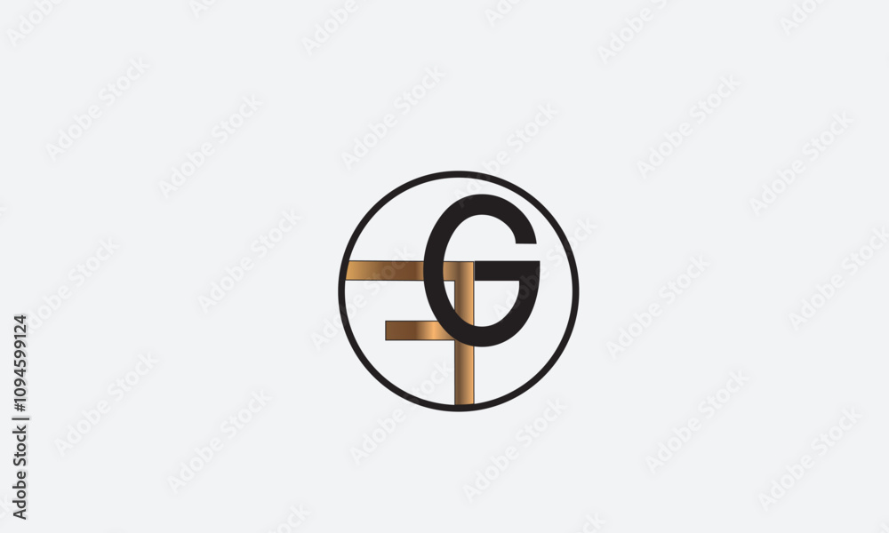 FG, GF, G, F Abstract Letters Logo Monogram FG, GF, G, F Abstract Letters Logo Monogram