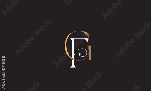FG, GF, G, F Abstract Letters Logo Monogram