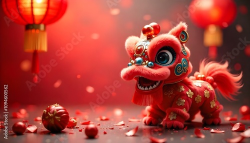 chinese new year lion