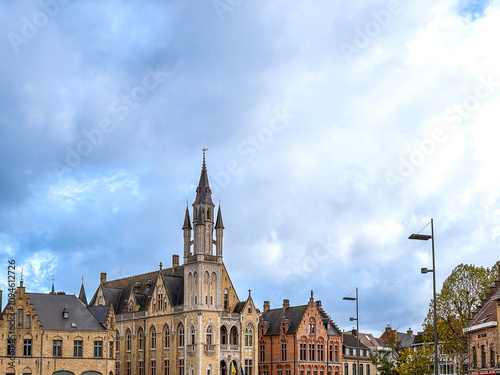 Obraz na płótnie Exploring the Vibrant Streets of Poperinge, Belgium w salonie