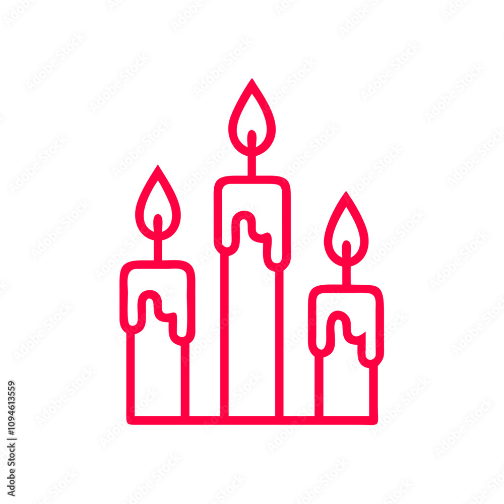 Decorative hand-drawn candles with melting wax showcasing warm ambiance suitable for cozy settings Decorative hand-drawn candles with melting wax showcasing warm ambiance suitable for cozy settings