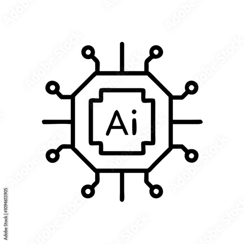 Abstract illustration of artificial intelligence circuitry representing advanced technology and digital innovation in a modern context