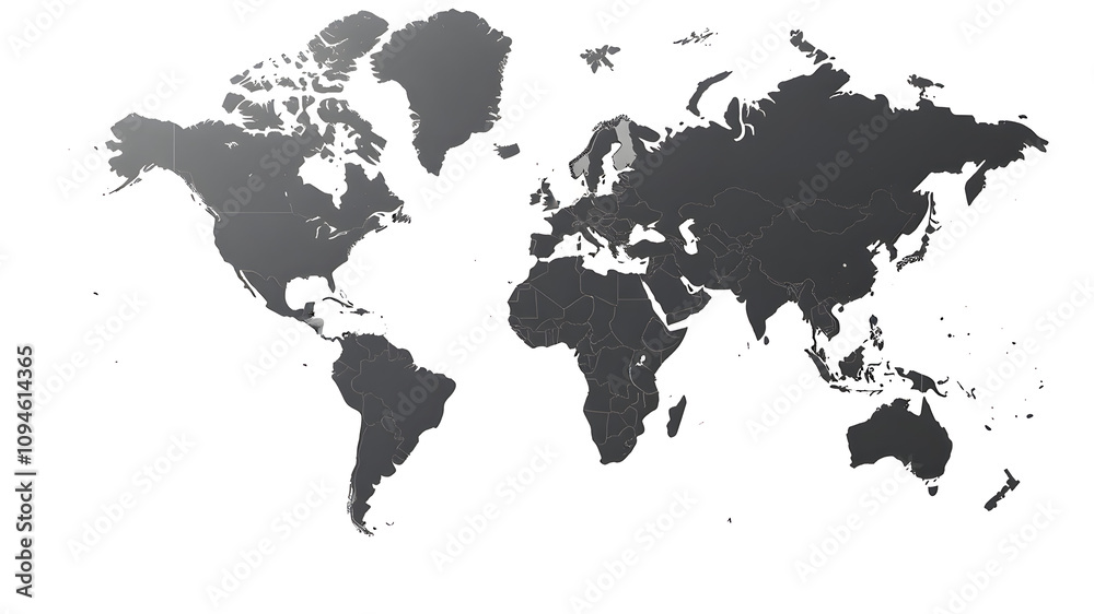 World map, map of the world, world map on a white isolated background, world map texture World map, map of the world, world map on a white isolated background, world map texture