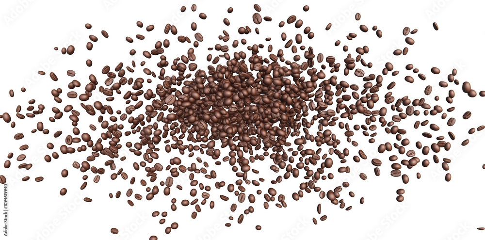 Scattered Coffee Beans