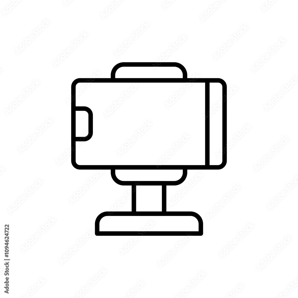 Phone stand outline icons, minimalist vector illustration ,simple transparent graphic element .Isolated on white background Phone stand outline icons, minimalist vector illustration ,simple transparent graphic element .Isolated on white background
