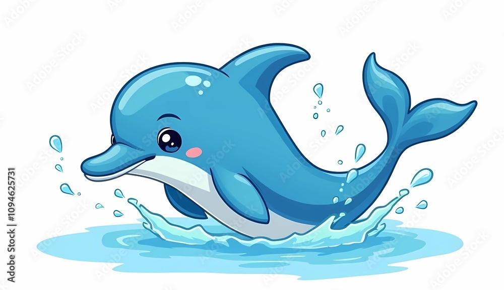 Obraz premium dolphin jumping out of water