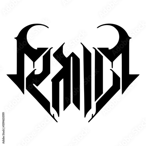 raid black metal fashion sticker t shirt music vector illustration template design