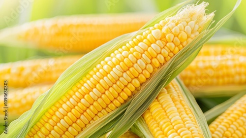Close-up of genetically modified corn under examination, debates in food science