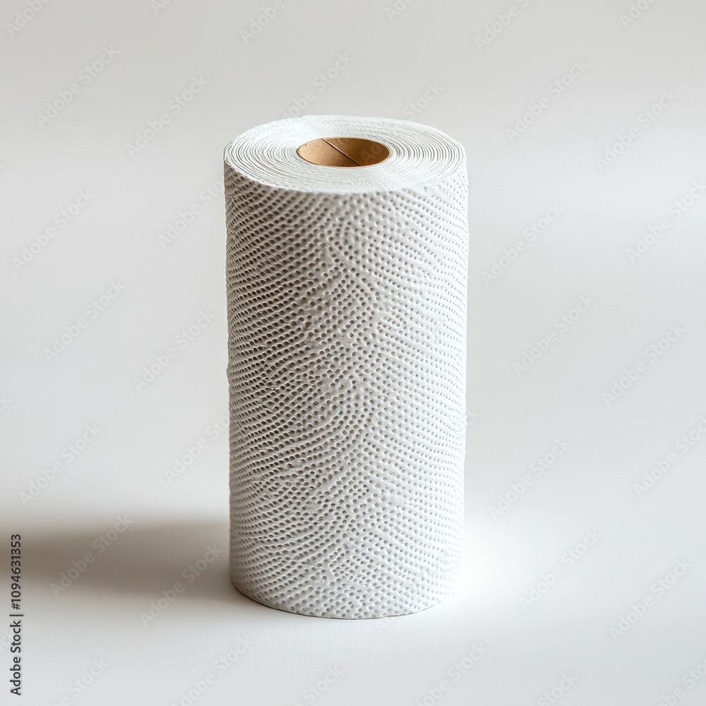 Everyday essential paper towel roll home kitchen product photography minimalist setting close-up view convenience Everyday essential paper towel roll home kitchen product photography minimalist setting close-up view convenience