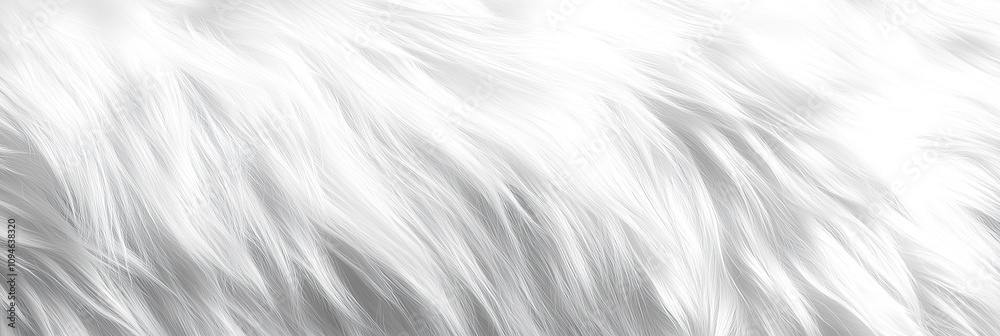 Obraz premium white wild fur texture, background and texture for design