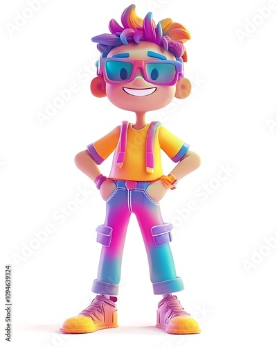 Animated 3D Character Concepts, Colorful 3D Animated Character Concept Design