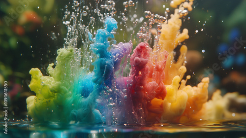 Colorful Smoke Explosion Art