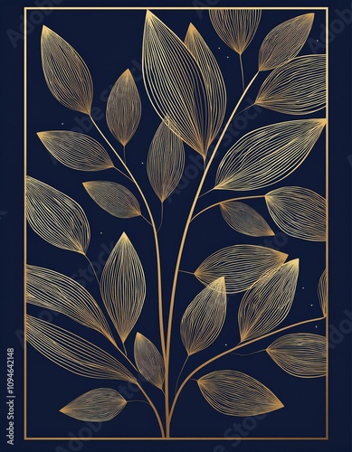  Luxury Happy Holidays invitation card design vector. Elegant Happy New Year card with leaves