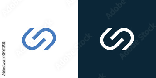 Letter S CS C SC Logo Design Simple Vector
