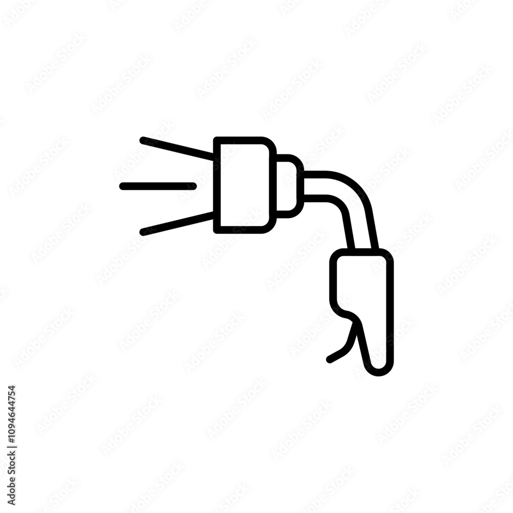 Power washer outline icons, minimalist vector illustration ,simple transparent graphic element .Isolated on white background Power washer outline icons, minimalist vector illustration ,simple transparent graphic element .Isolated on white background