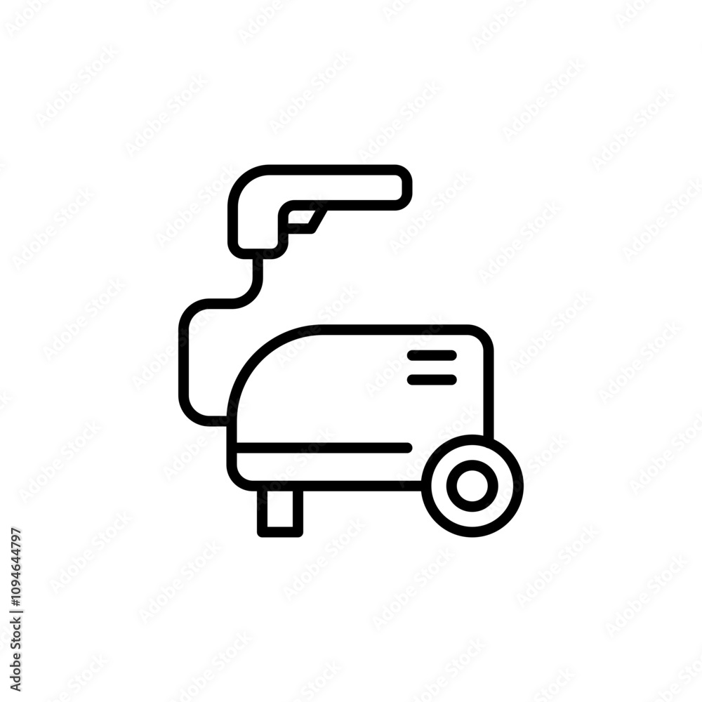 Power washer outline icons, minimalist vector illustration ,simple transparent graphic element .Isolated on white background Power washer outline icons, minimalist vector illustration ,simple transparent graphic element .Isolated on white background