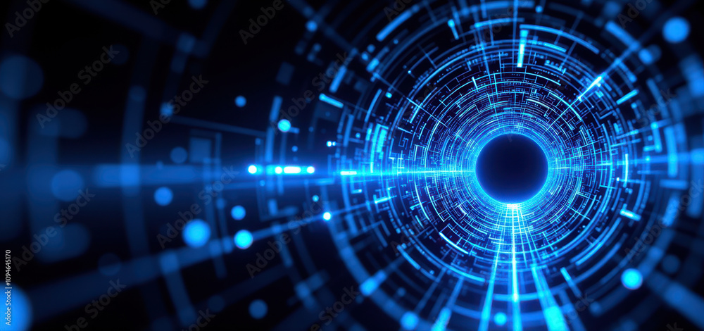 Futuristic, digital abstract background with vibrant blue hues. Futuristic, digital abstract background with vibrant blue hues.