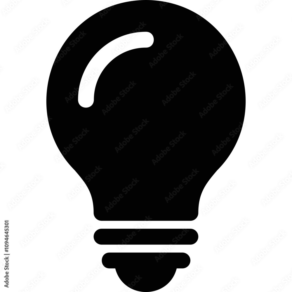 Simple vector icon bulb