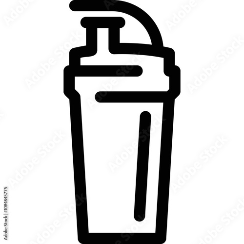 Simple vector icon sports shaker