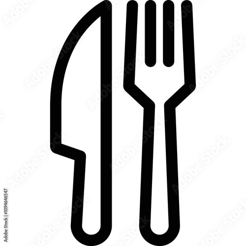 Simple vector icon cutlery