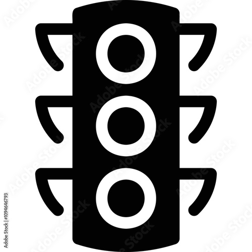 Simple vector icon traffic light