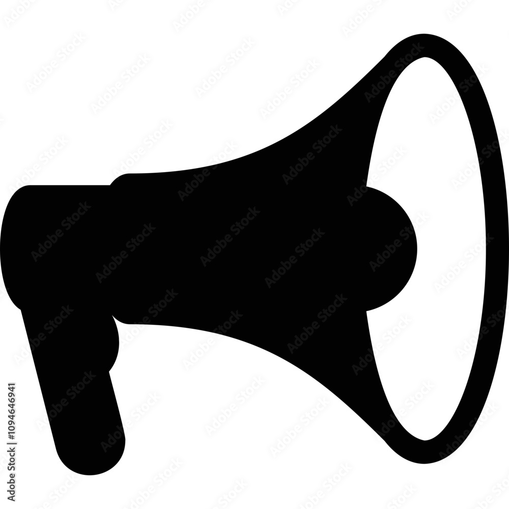 Simple vector icon megaphone Simple vector icon megaphone