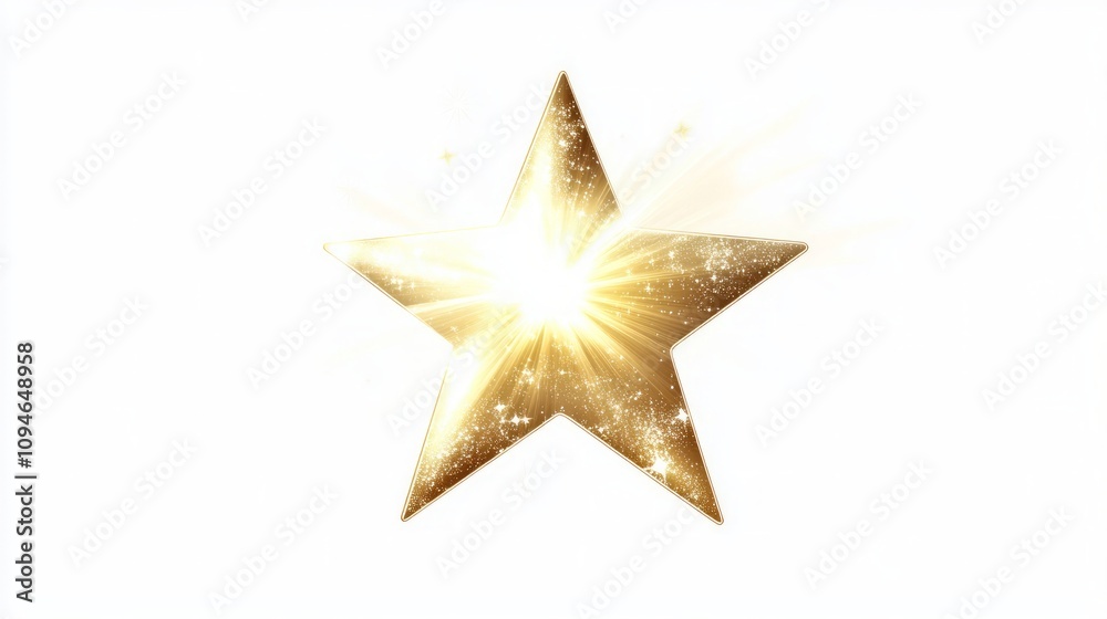 Obraz premium Golden Star Graphic Design Element