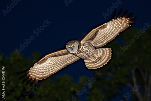 _ . Giant Owl Its silent flight and keen eyesight make it a form photo