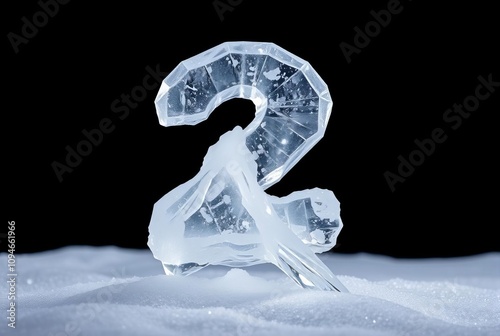 _ . Ice Crystal Two A number  formed by two intertwined ice crys